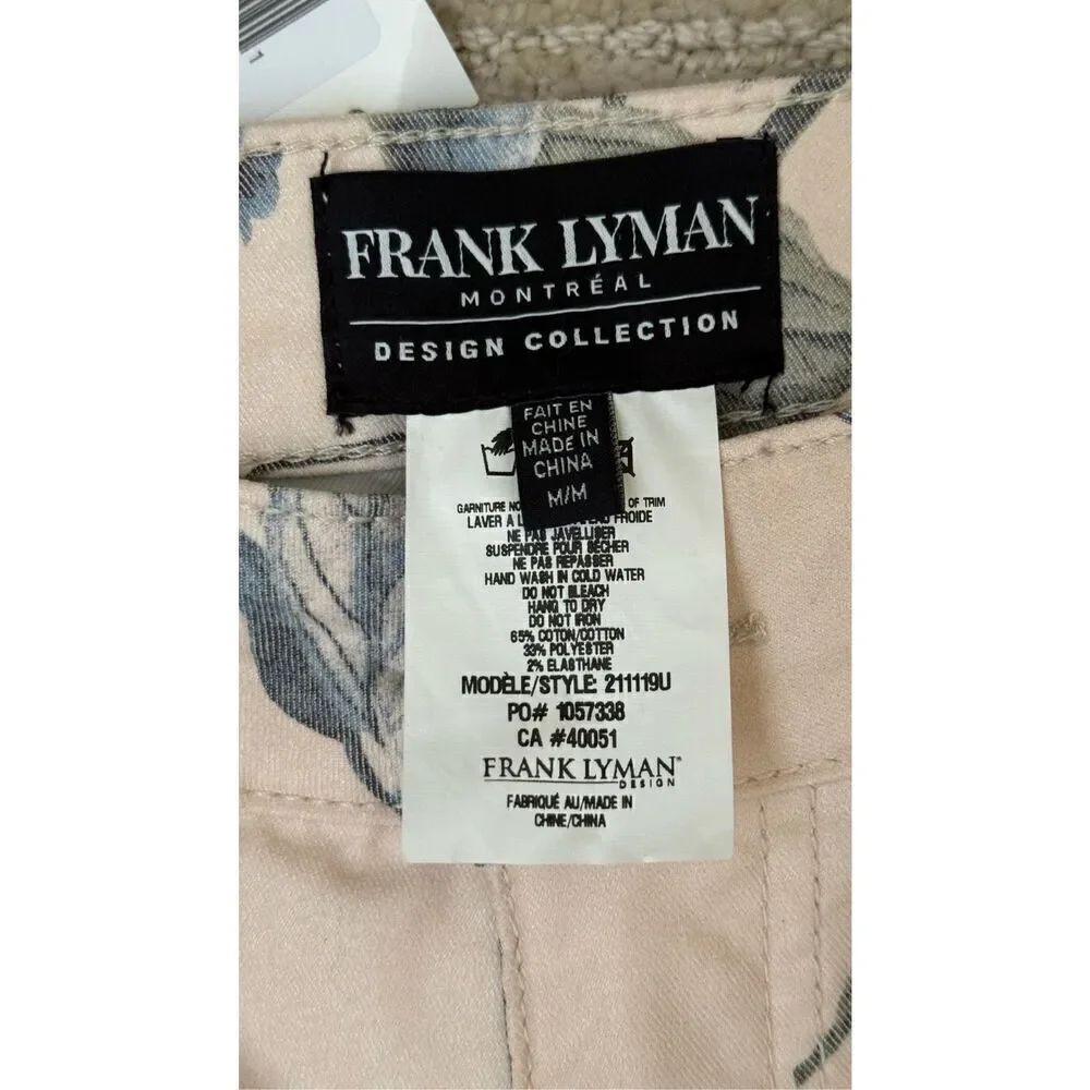 Frank Lyman Design Collection Embellished Blue Floral Print Jeans, Size M, NWT - Picture 6 of 8